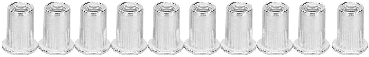 Professionele M6 Aluminium Rivet Nuts - 200 Stuks Draadmoeren voor Bevestiging en Montage Accessoires