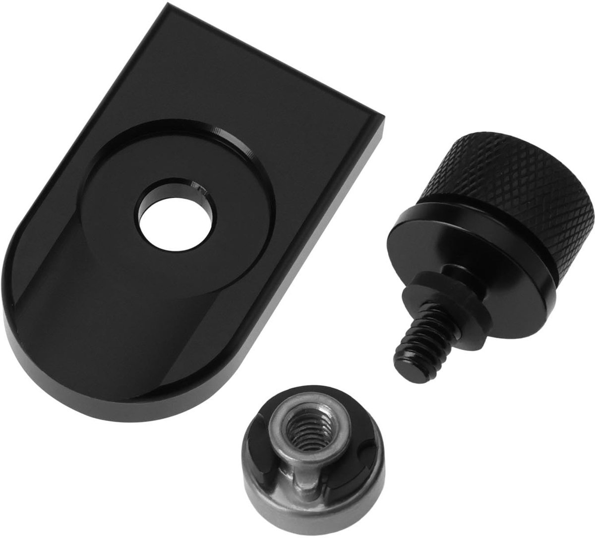Dailygoods- Zadelbout Verchroomd - Schroefset - Achterspatbord - Montage Moer - Compatibel met Davidson - Eenvoudige Installatie