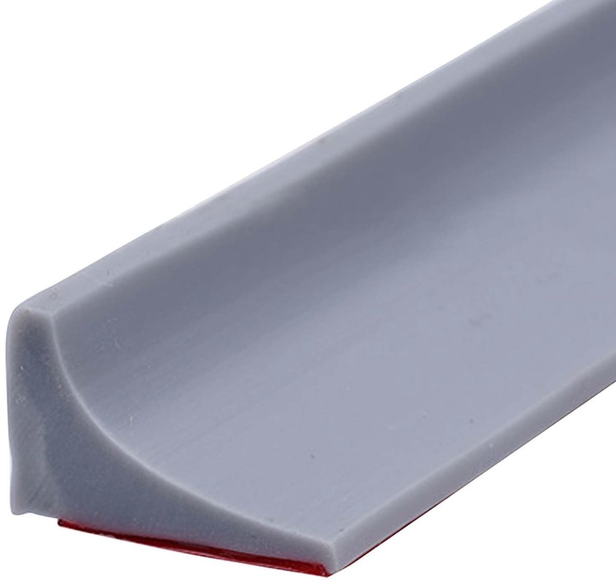 Dailygoods - 2M Siliconen douche voor waterbarrière, douchedeurafdichting, zelfklevende siliconen douche voor barrière, waterstop, drempel, droge en natte scheidingsstrips (grijs)