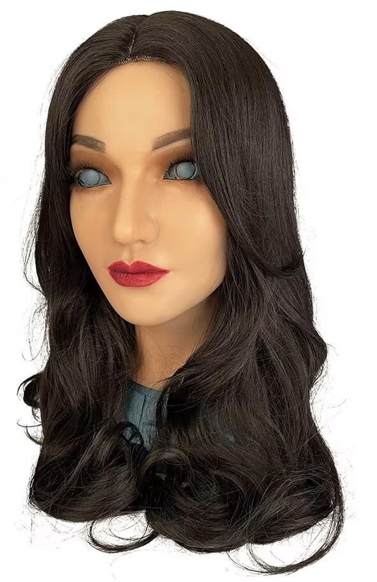 Dailygoods- Siliconen Masker Zacht - Gezichtsmasker - Crossdresser - Transgender - Cosplay - Realistische Huidkwaliteit