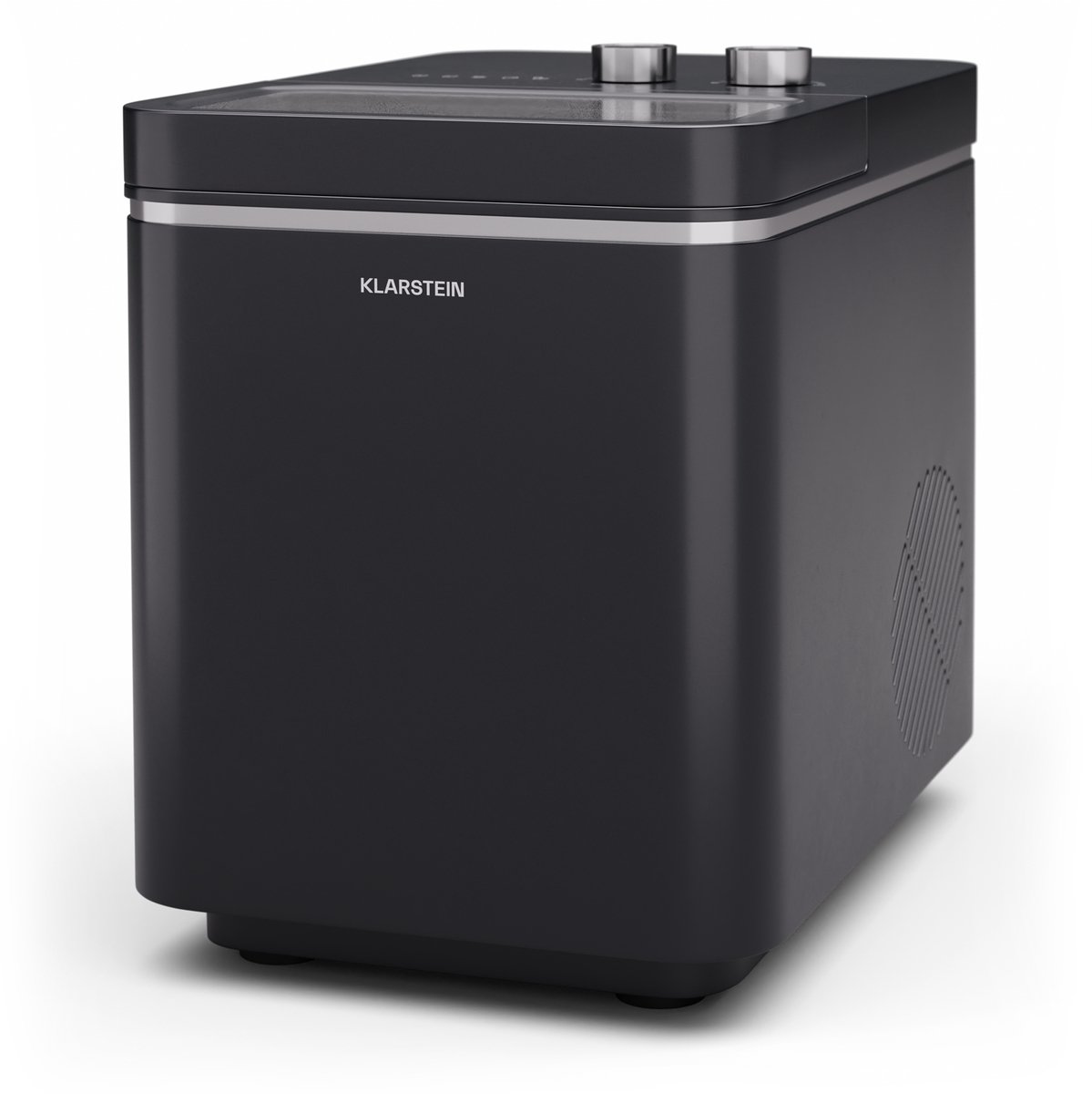 Klarstein IJsblokjesmachine Icecraft Ice Cube Maker - 12 kg per dag - 2 Maten - Automatische reiniging - IJsblokjesmaker - 150 W - Zwart - voor Bar voor Thuis - LED IJsschep - voor Keuken - Ice Maker - IJsmaker - Eismaschine