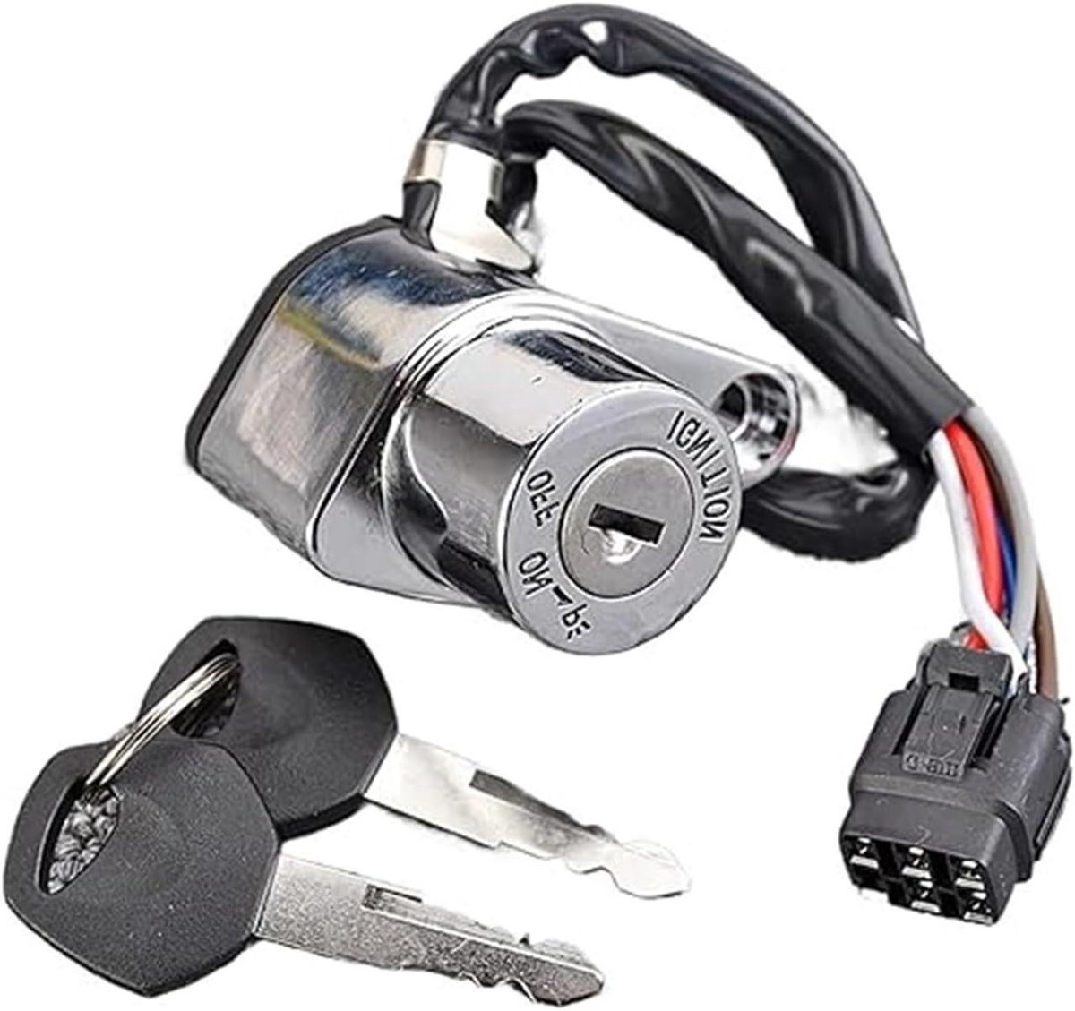 Contactsleutel Motorfiets - Contactslot Slot - Motor Starten - Duurzame Constructie - Standaard Maat - Zwart