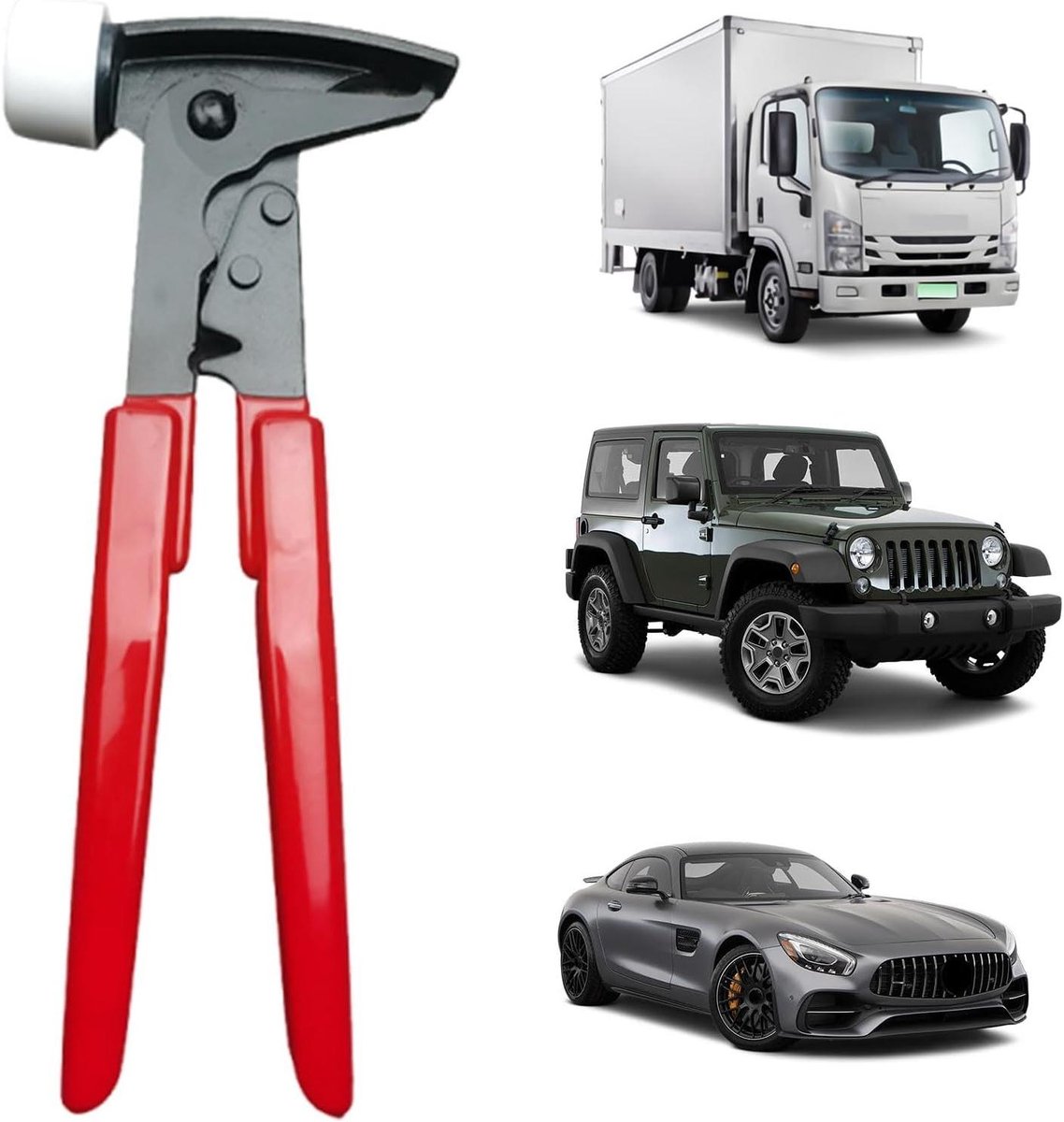 Wielgewicht Tang - Balancering Tool - Banden Onderhoud - Robuuste Constructie - 23 cm Lengte - Zwart