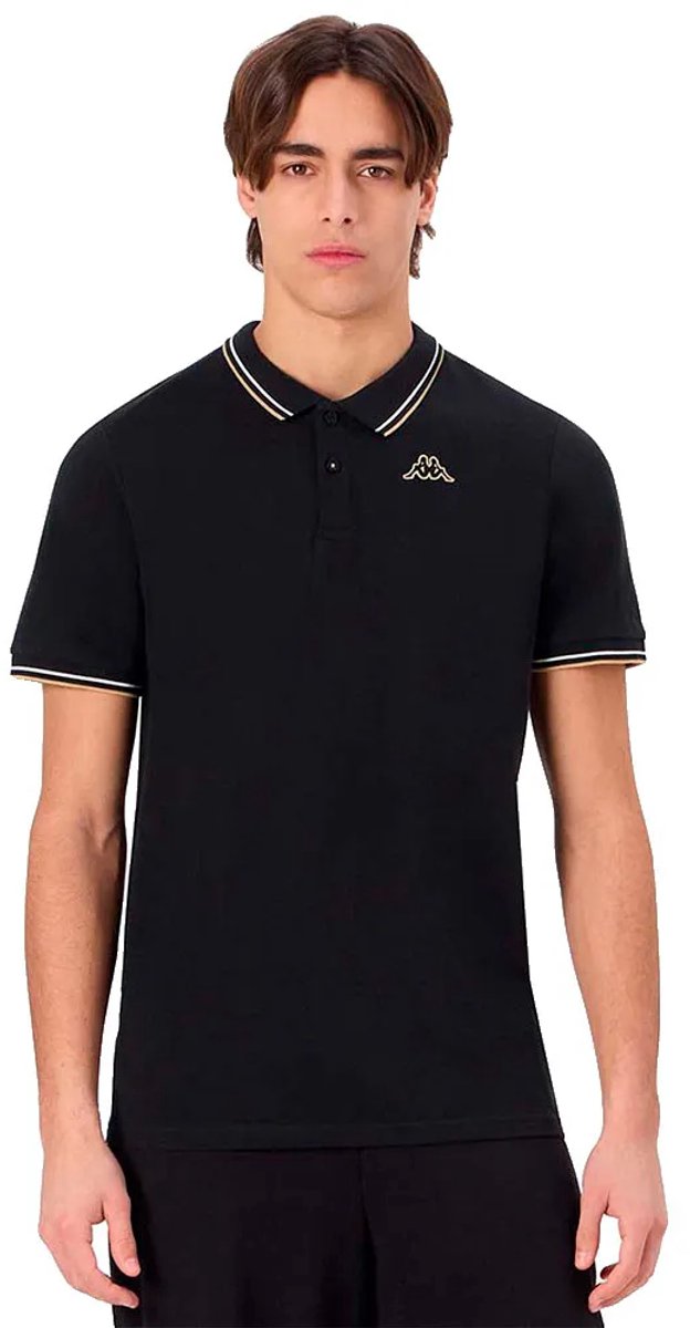 Kappa Ezio 2 Korte Mouw Poloshirt 4XL Man Zwart
