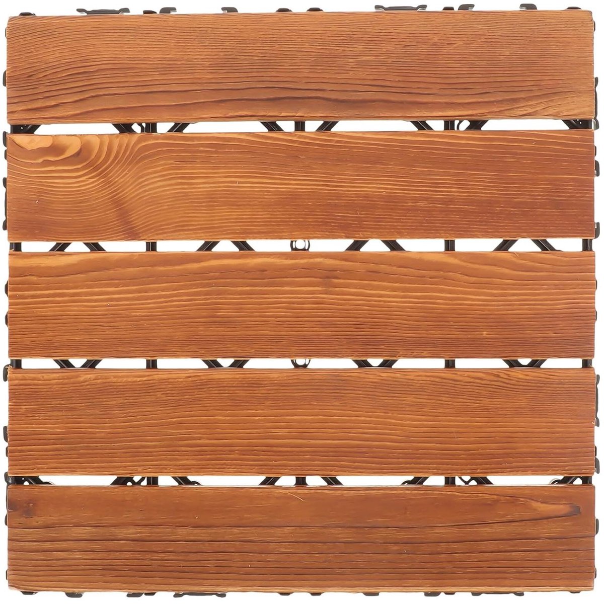 Houten Vloertegels - Buiten vloer - Terras Aankleden - Kliksysteem - 30x30 cm - Bruin