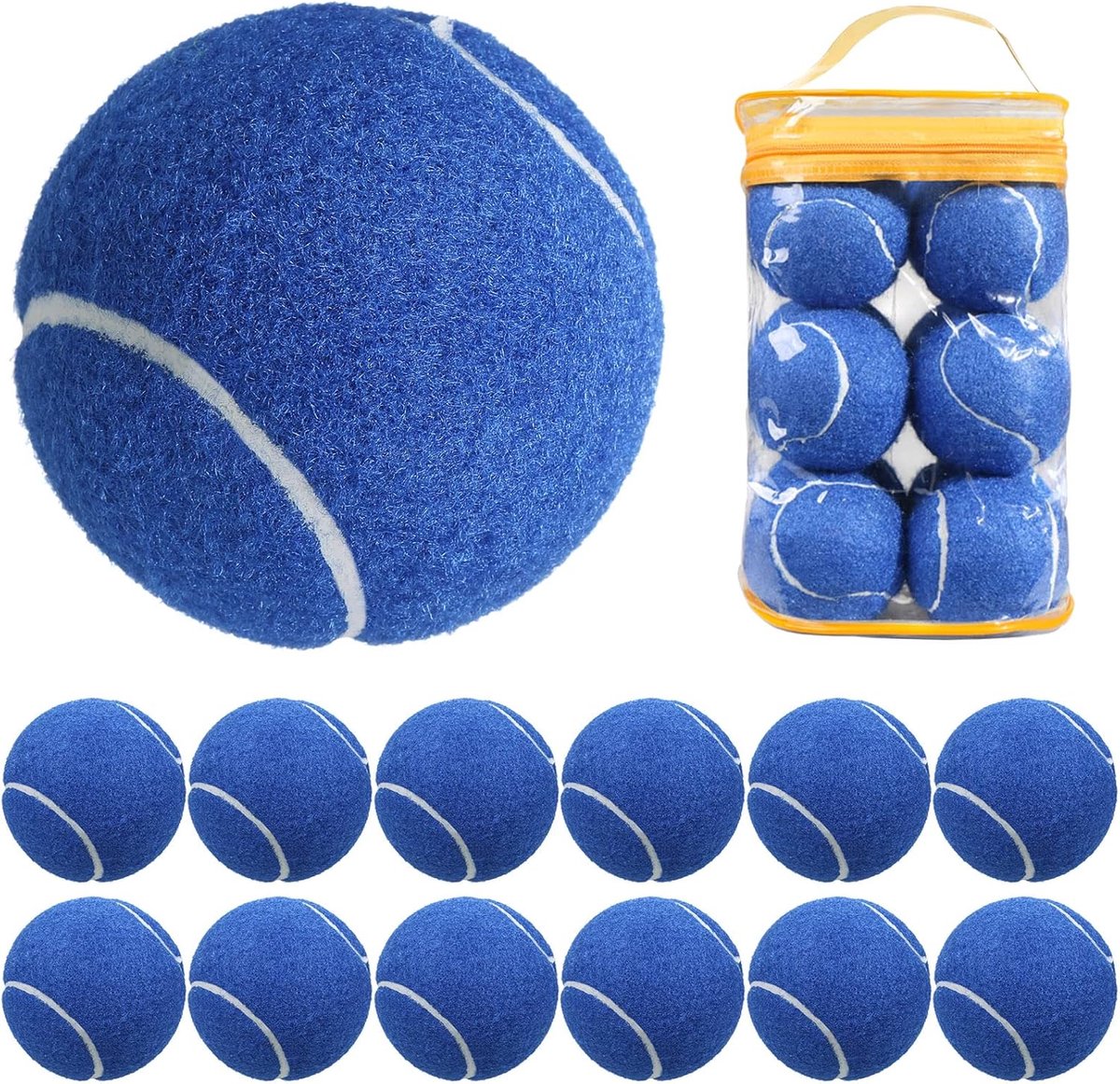 12 Packs Druk Matching en Training Tennisballen
