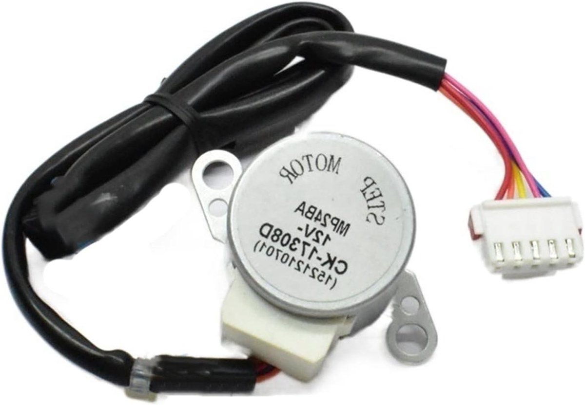 Stappenmotor - Gelijkstroommotor - Klusprojecten - Laag Geluidsniveau - 15cm Lijn - Zwart