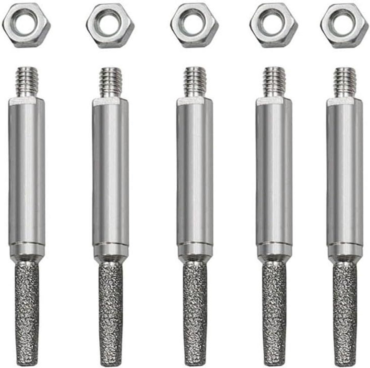Kettingzaag Slijpset - Slijpkoppen - Ketting Slijpen - Duurzaam Amaril - 5 stuks 4mm - Zilver