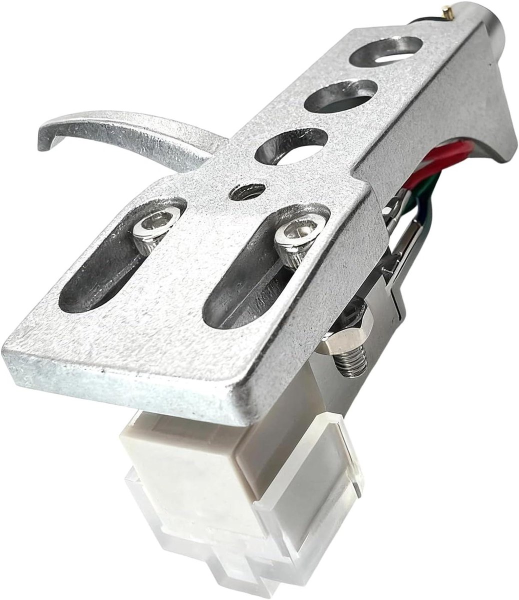 Platenspeler Naald - Element Naald - Muziek Luisteren - Precisie Geluidsweergave - ca. 1.8 x 1.5 x 3 cm - zilver