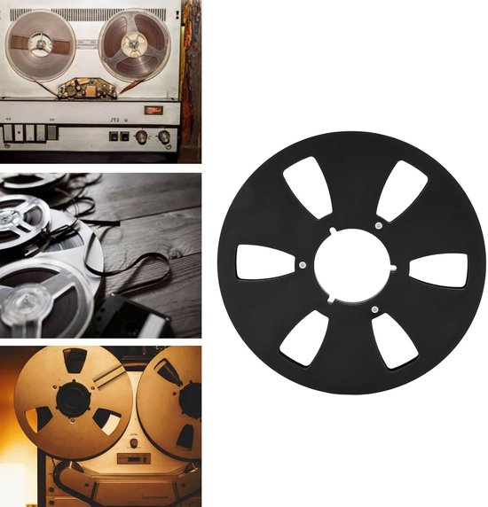 Lege Spoel - Tape Reel - Muziek Opnemen - Universele Pasvorm - 10 Inch - Zwart — afbeelding 2