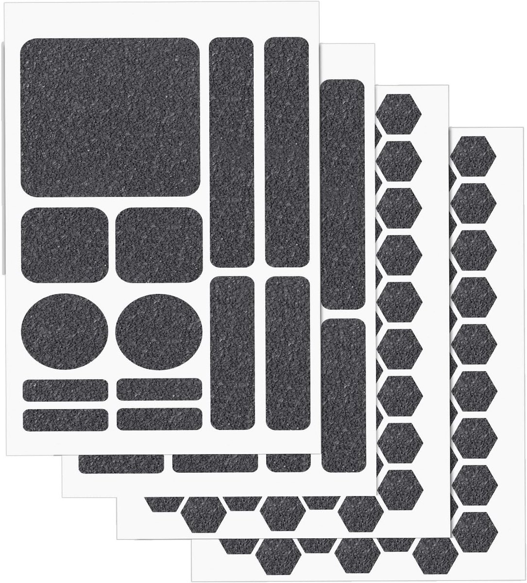 4 Stuks Telefoon Grip Tape Stickers, Hexagonale en Ronde Grip Pads voor Mobiele Telefoons, Laptops en Controllers - Zelfklevende Antislip Gripoplossingen