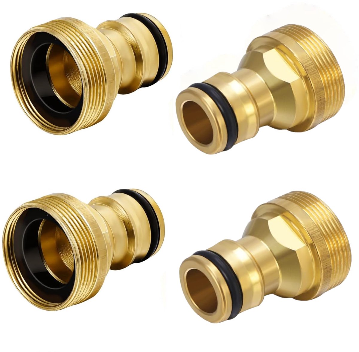 Set van 4 waterkraan adapters M22 M24
