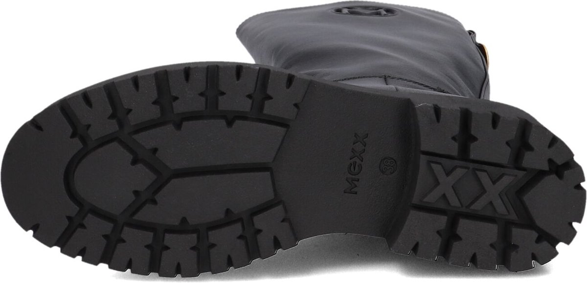 Mexx Maiana Keto Laarzen - Leer - Dames - Zwart - Maat 41