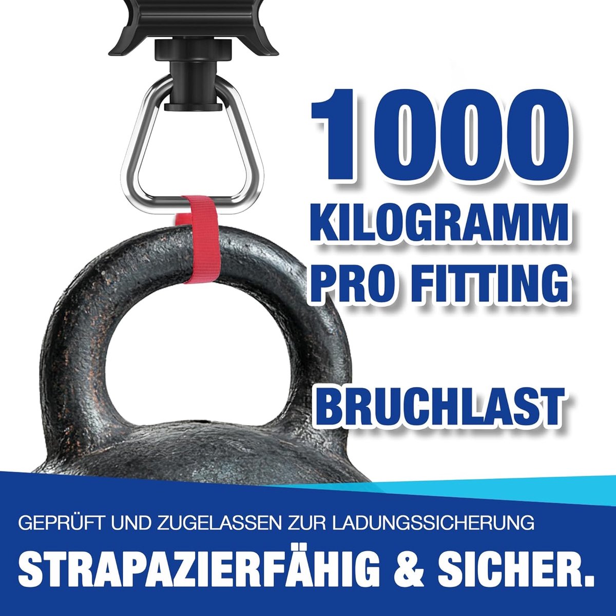 NTG Airliner rail fitting made of plastic (10 pieces) - Airline fitting with 1000 kg breaking load in black - ShopVlot
