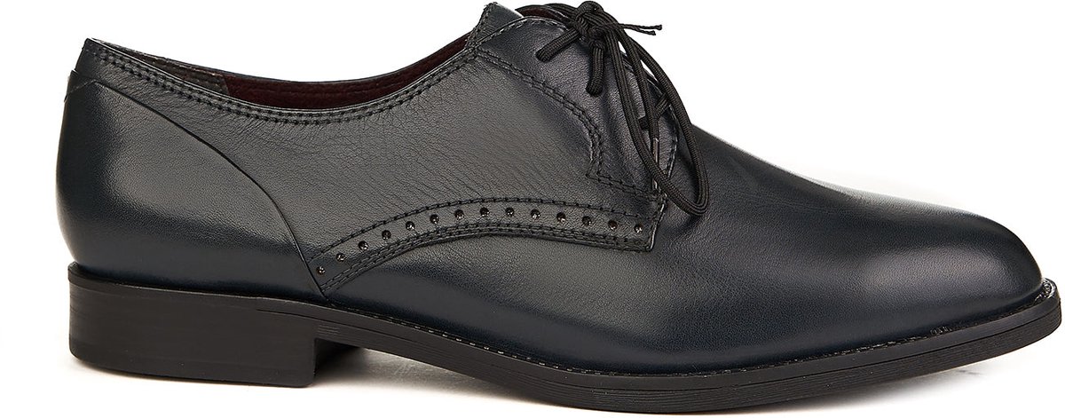 Tamaris Oxford Schoenen Natuurlijk Leer 40 Blauw
