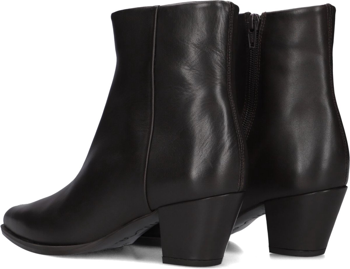 Unisa Lanza Enkellaarsjes - Enkelboots met rits - Dames - Bruin - Maat 37