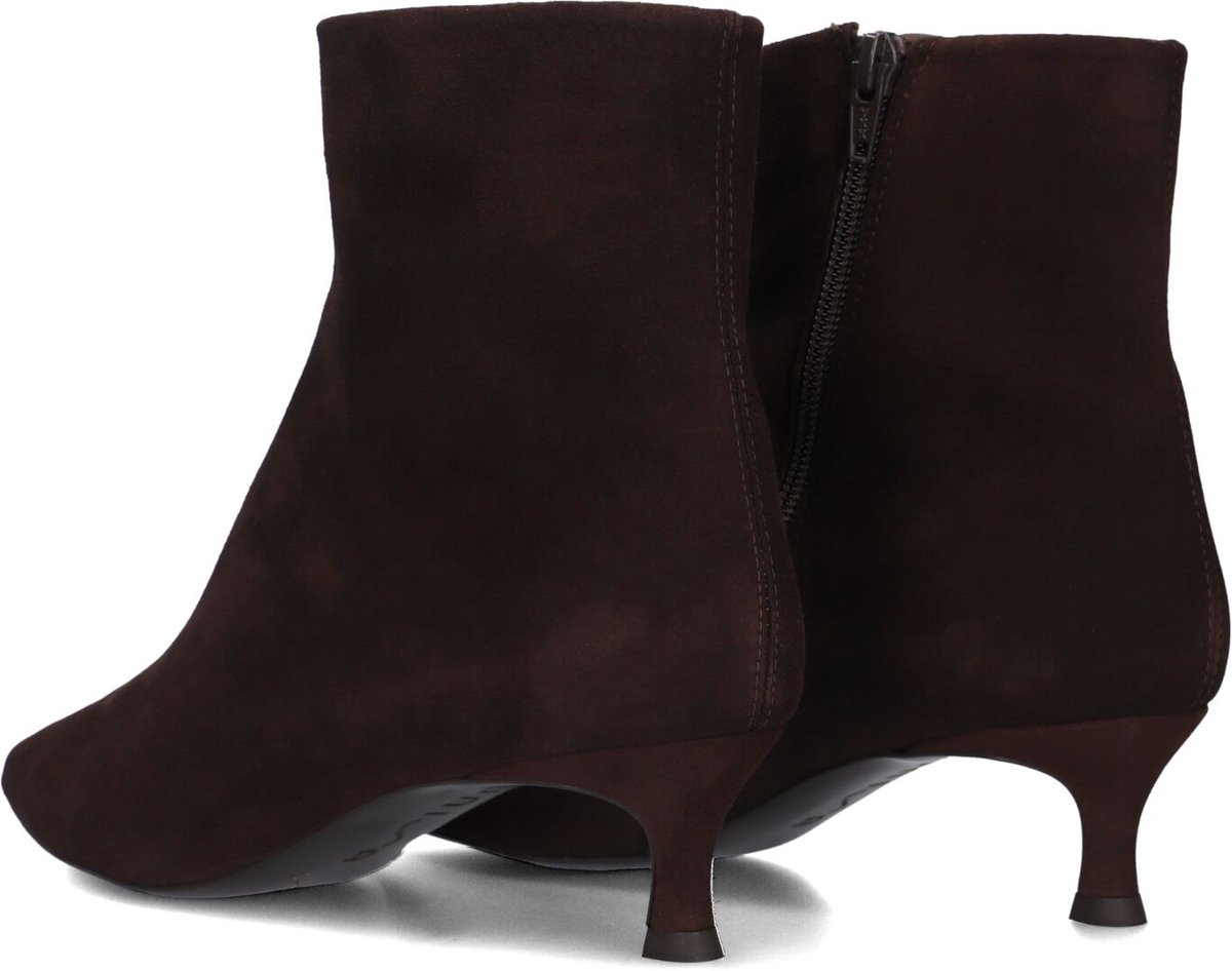 Unisa Ibrain Enkellaarsjes - Enkelboots met rits - Dames - Bruin - Maat 41