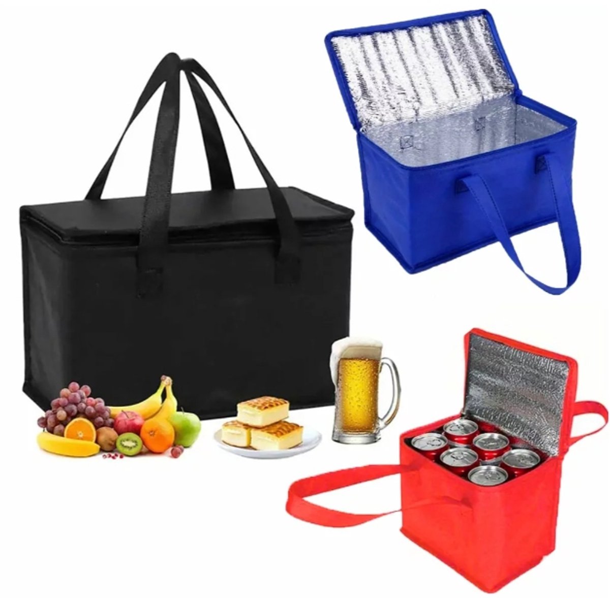 Opvouwbare Thermotas voor Strand & Picknick - Isolatie & Ritssluiting
