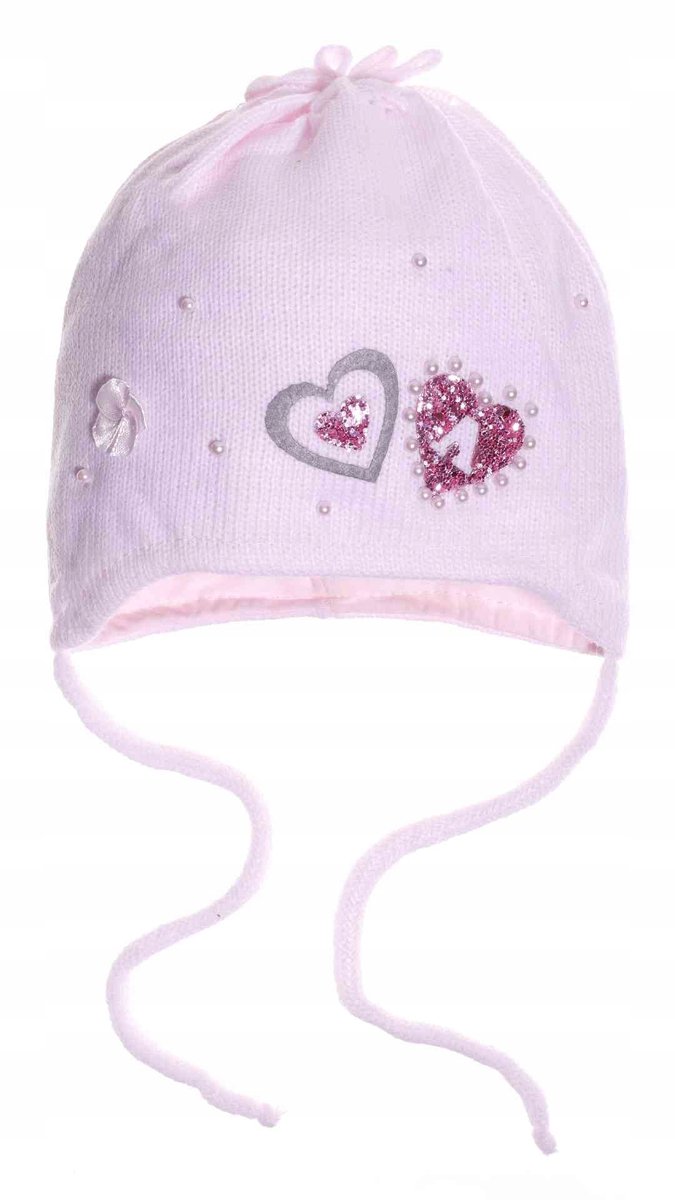 Love my girls met hartjes en touwtjes, maat 42, lichtroze