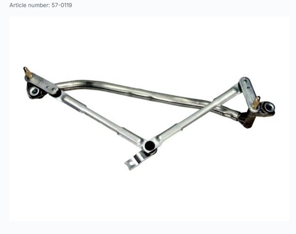 MAXGEAR Ruitenwissermechanisme 57-0119 | OEM 6L1955601 | 6L1 955 601 | Geschikt voor Seat Ibiza III 6L1, Cordoba 6L2 1.2 1.4 1.4 16V 1.6 1.9 SDI 1.9 TDI 2.0 2002-2009 | Voorzijde | Zonder Motor