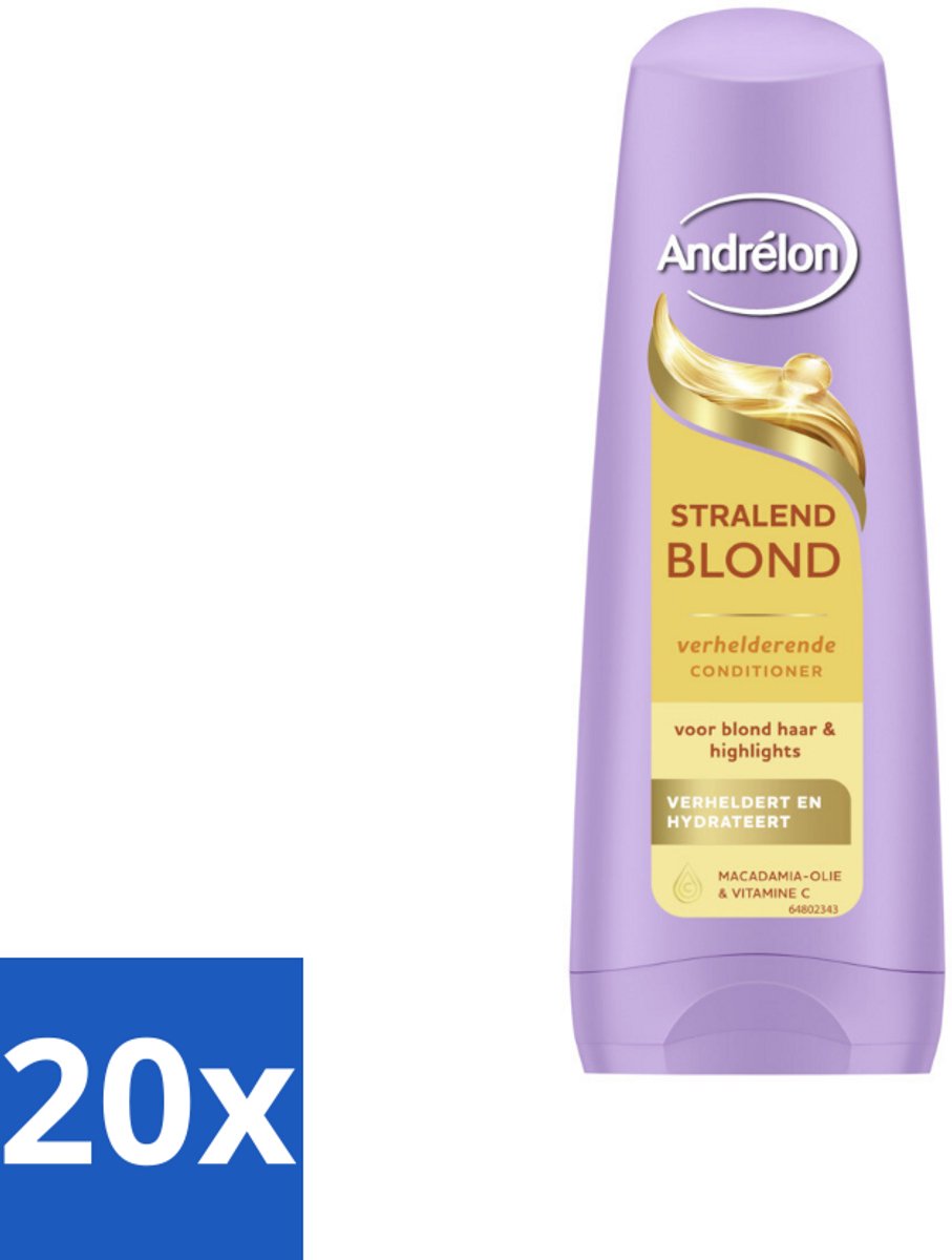Andrélon – Conditioner – Stralend Blond – 200 ml - Bulkverpakking - 20 stuks