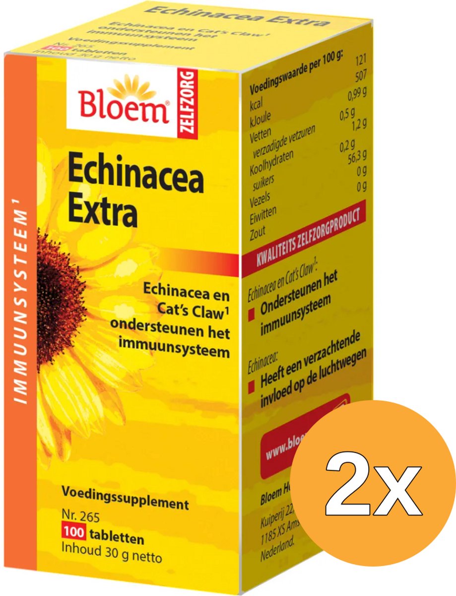 2x Bloem Echinacea (100 Tabletten)