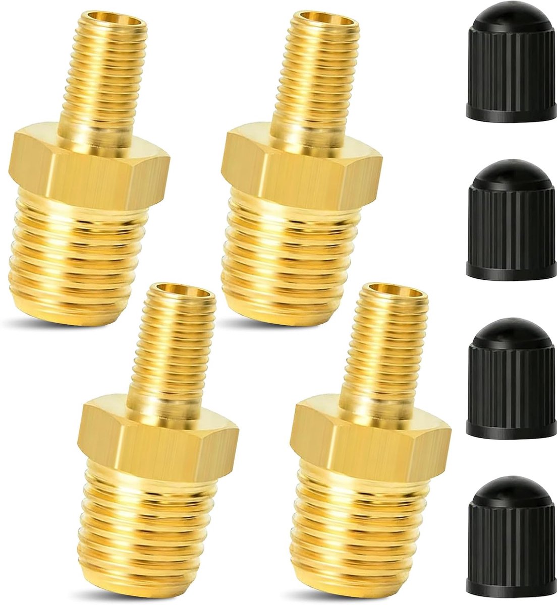 Tankventielen 1/4 inch NPT - Messing luchtcompressor ventielen - Duurzaam en sterk - Voor het vullen van tanks - ShopVlot