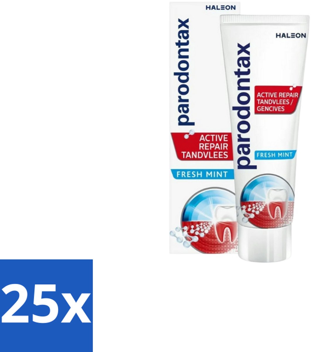 Parodontax - Tandpasta - Active Repair Tandvlees - Fresh Mint - 75 ml - Bulkverpakking - 25 stuks