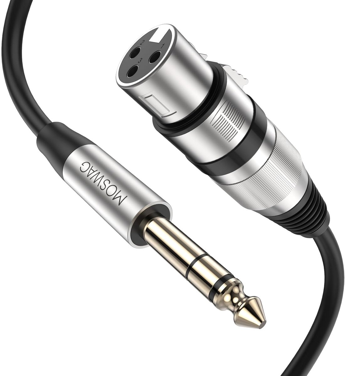 Microfoonkabel 3M XLR Female - 6.35mm TRS Jack - Hoge geluidskwaliteit - Ideaal voor audioapparatuur - ShopVlot
