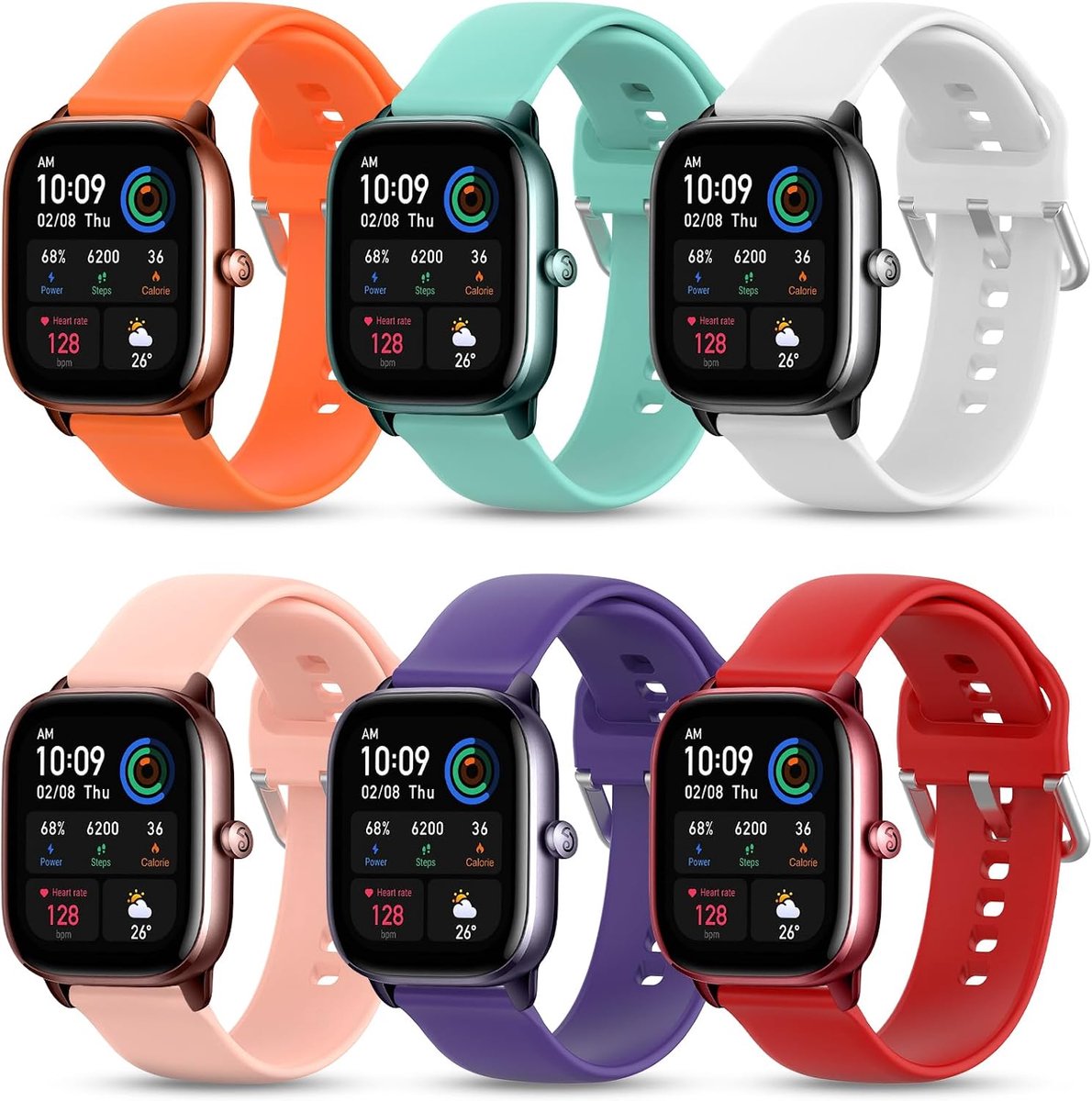 20mm horlogeband geschikt voor Amazfit GTS/GTS 2 (2Mini)/GTS 3/GTS 4 Mini - comfortabel en duurzaam