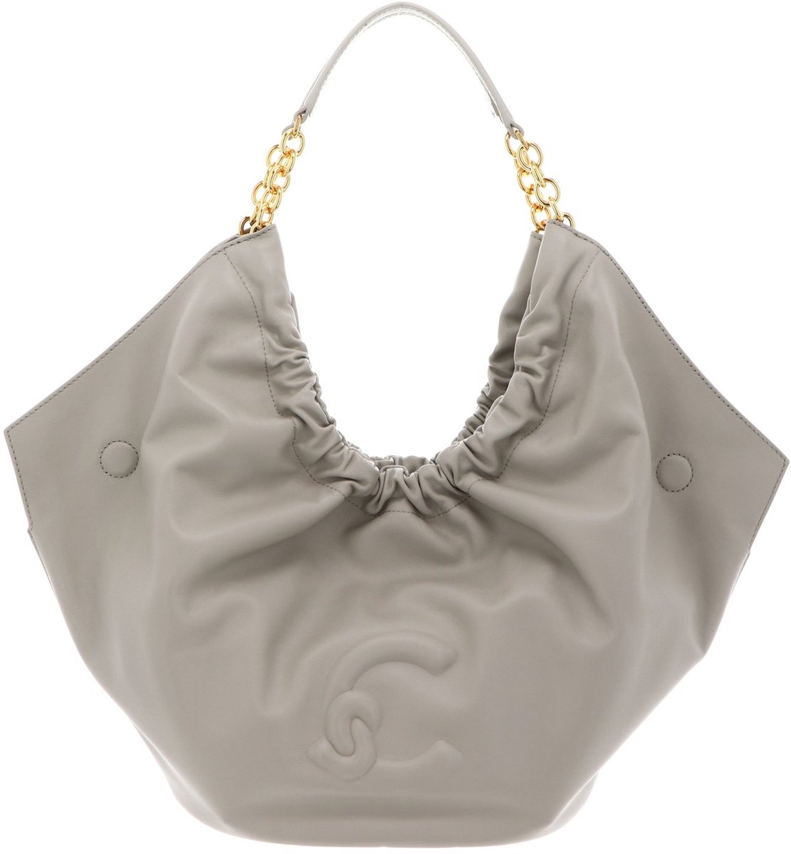 COCCINELLE Leren handtas schoudertas Smash Handbag Smooth Leather Eucalipto groengrijs