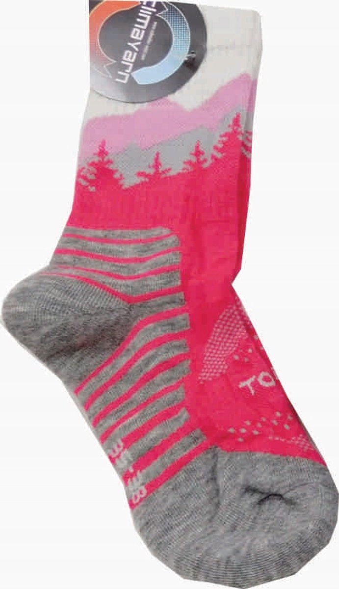 Thermoactieve Wandelsokken Falcon Trail Merino Fuchsia Paars