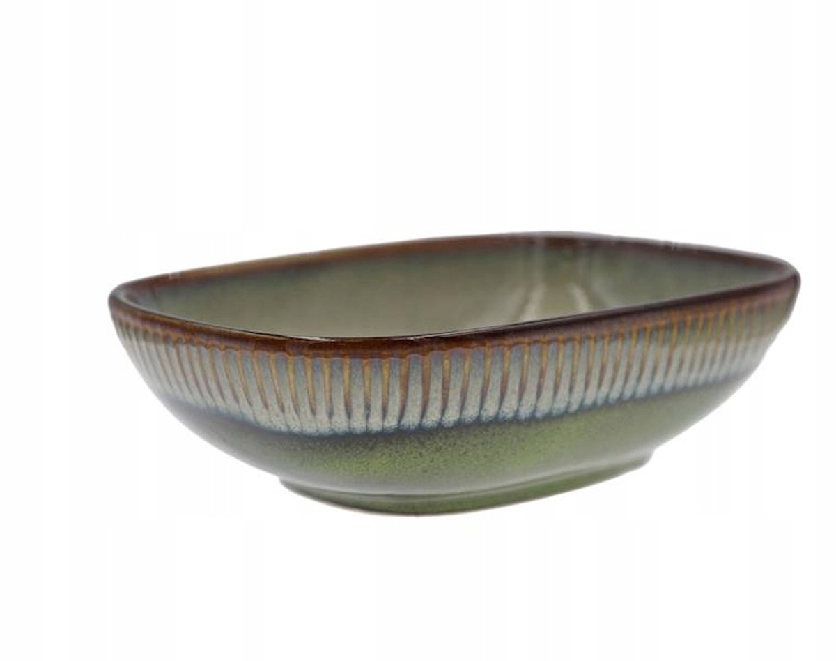 Keramische slakom rechthoekig 19cm OMBRES - Uniek Design