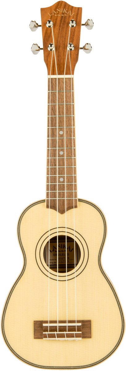 LANIKAI LKUSPST-S Sopraanukelele, Spar, SPST-S, Tas