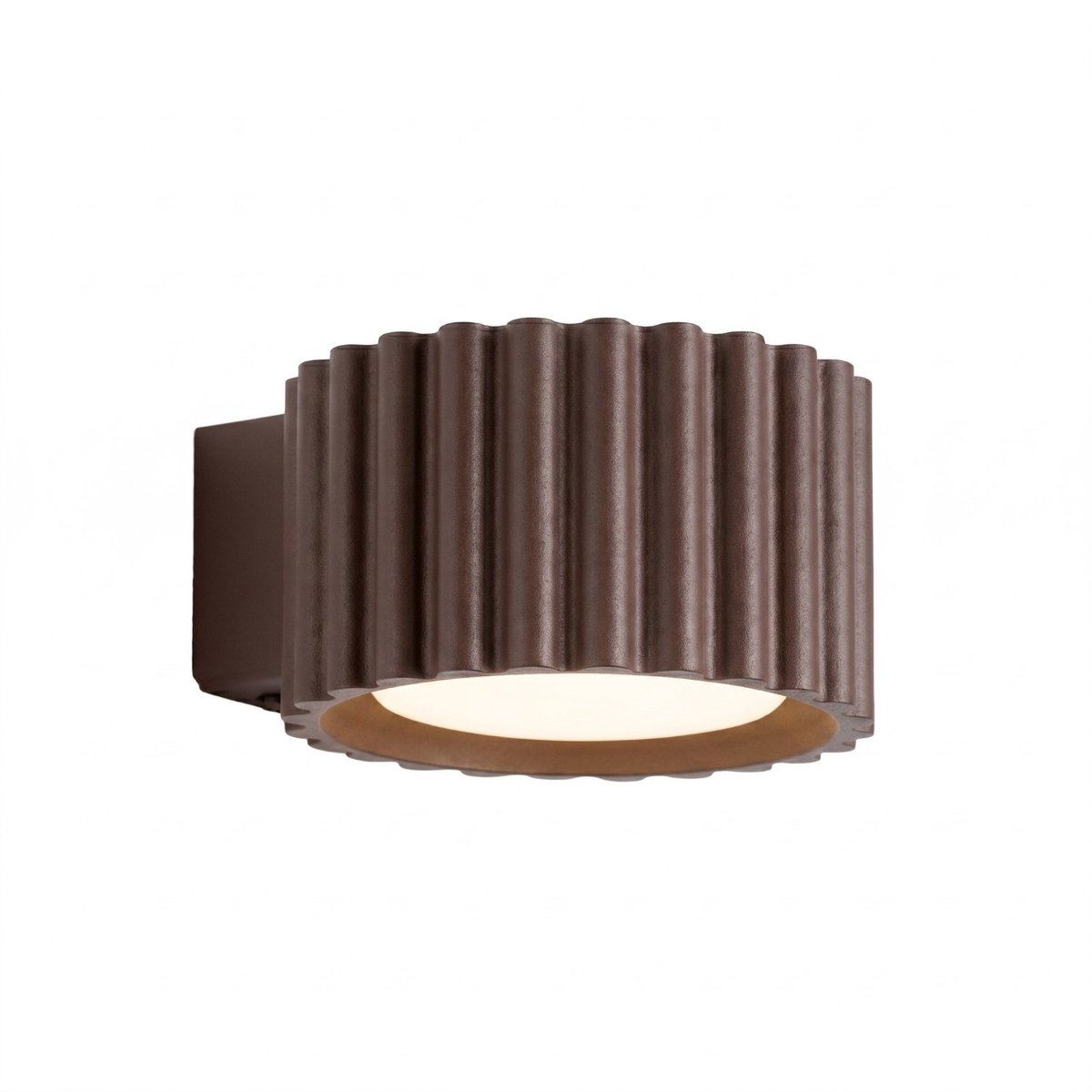 Sollux Lighting Wandlamp AURA - Gx53 - bruin - aluminium - 10x12x6cm