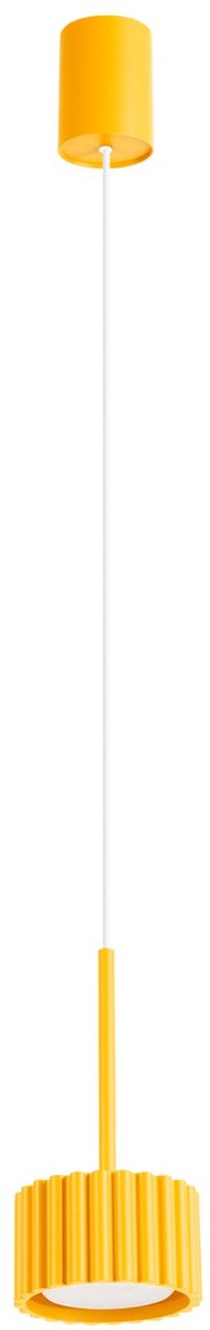 Sollux Lighting Hanglamp AURA - Gx53 - geel - aluminium - 10x10x125cm