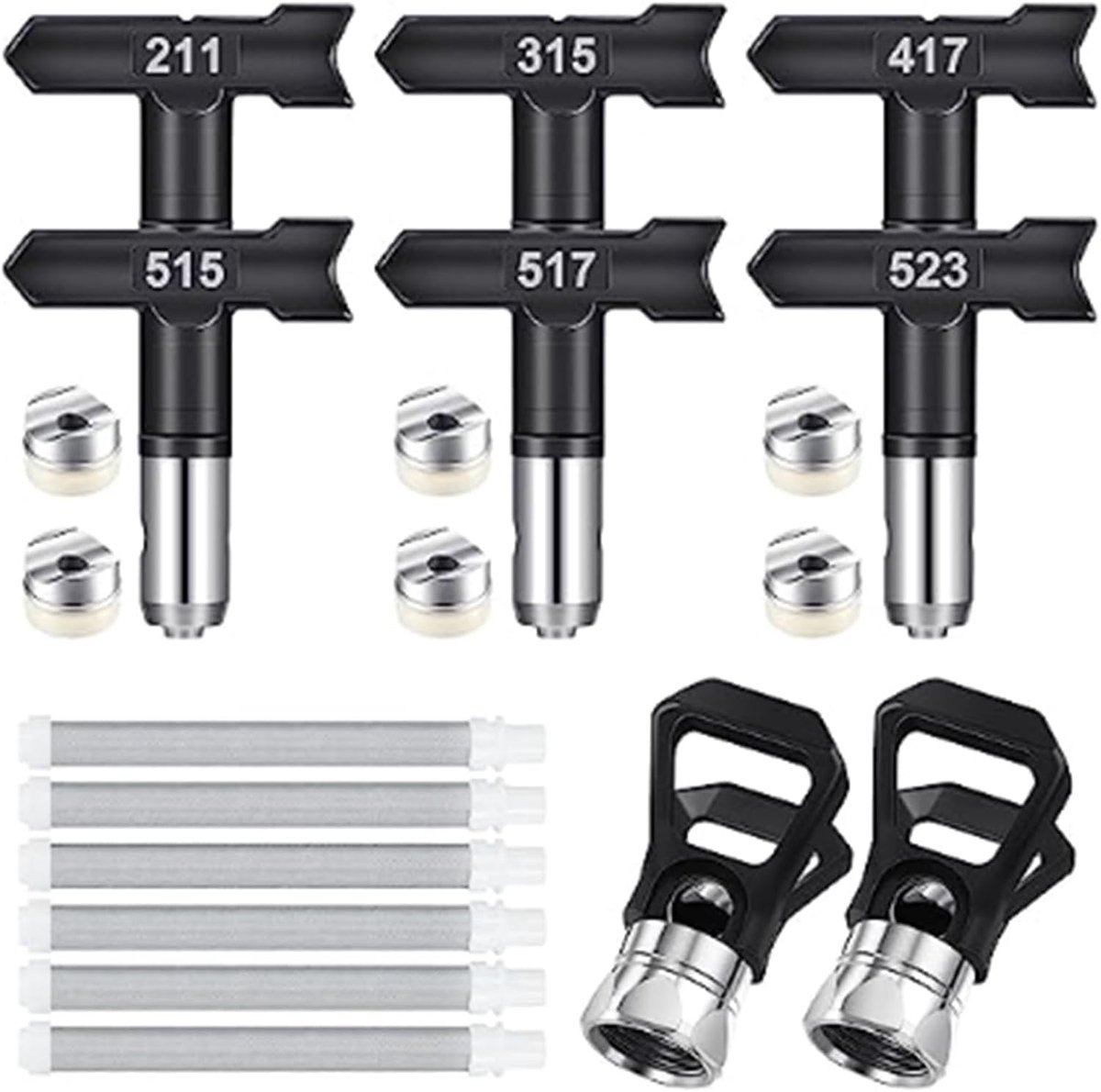 Airless Peak Seal Nozzle Reversible Spray Points, Airless Paint Sprayer Nozzles for Airless Paint Spray Systems - ShopVlot