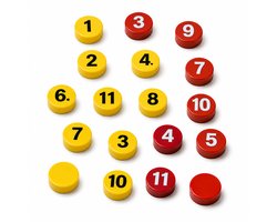 Piri Sport Reserve Magneten Genummerd 25 Stuks