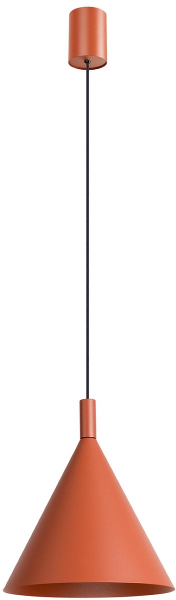 Sollux Lighting Hanglamp NOX - E27 - rode oker - staal - 24.5x24.5x140cm