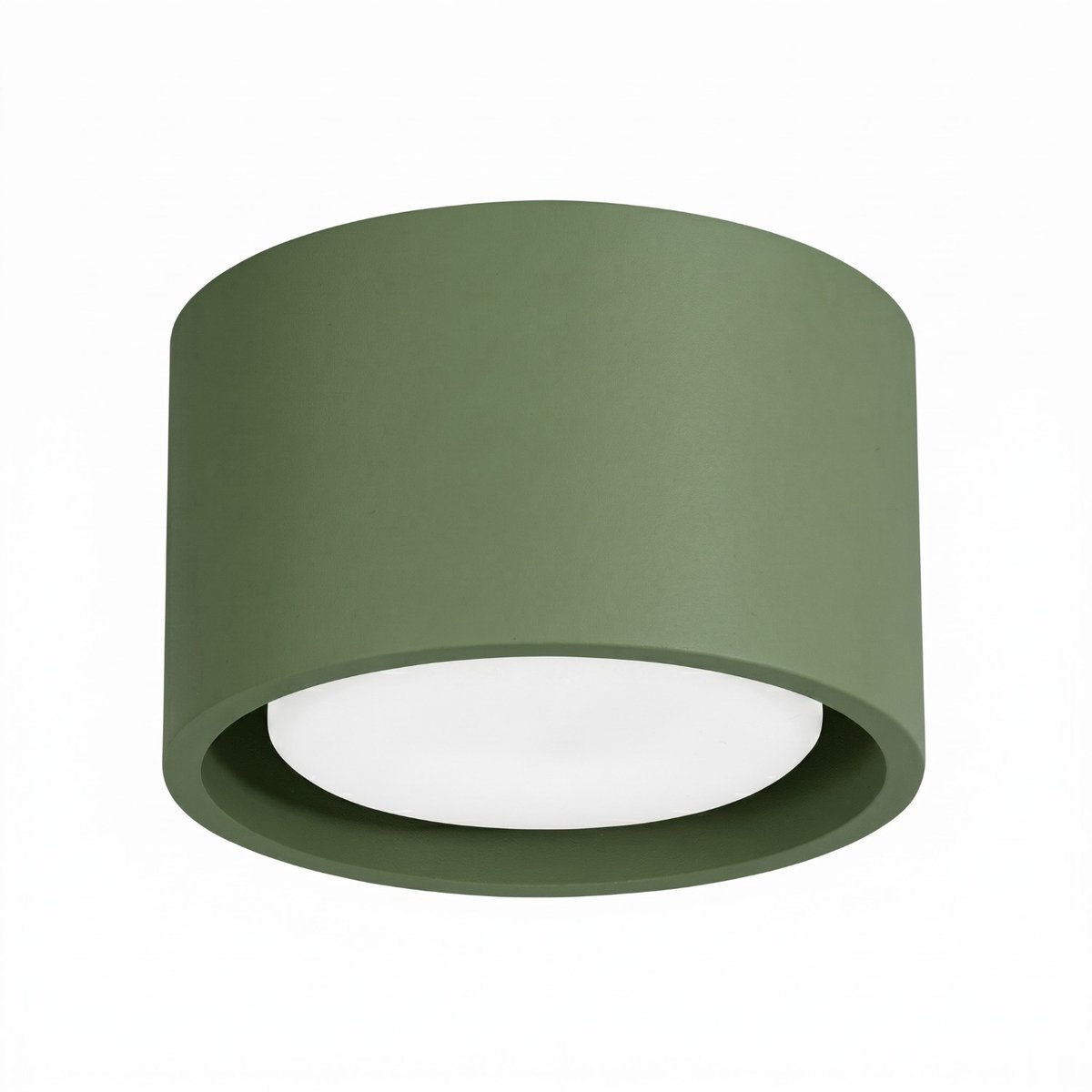 Sollux Lighting Plafondlamp MODO - Gx53 - olijfgroen - aluminium - 10x10x6cm