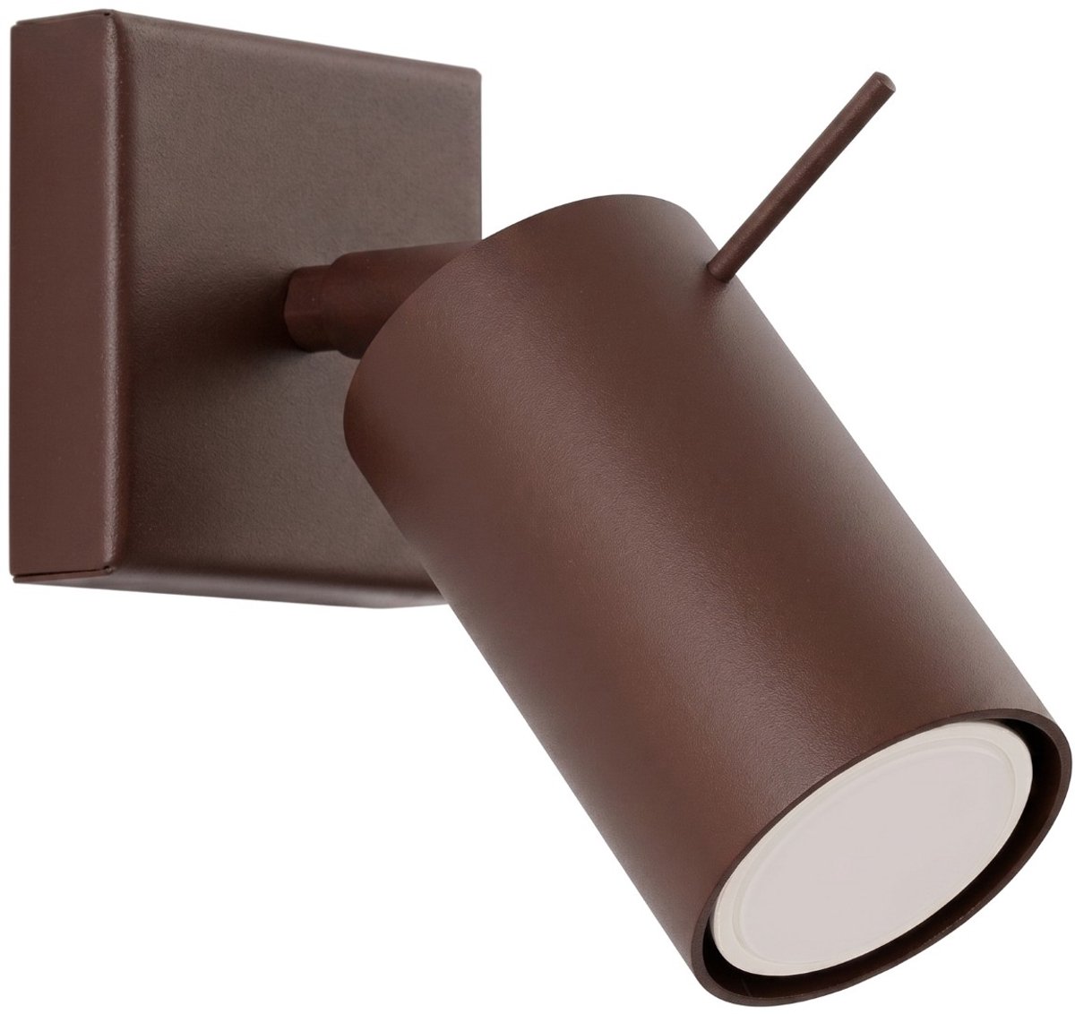 Sollux Lighting Wandlamp RING - GU10 - bruin - staal - 8x16x8cm