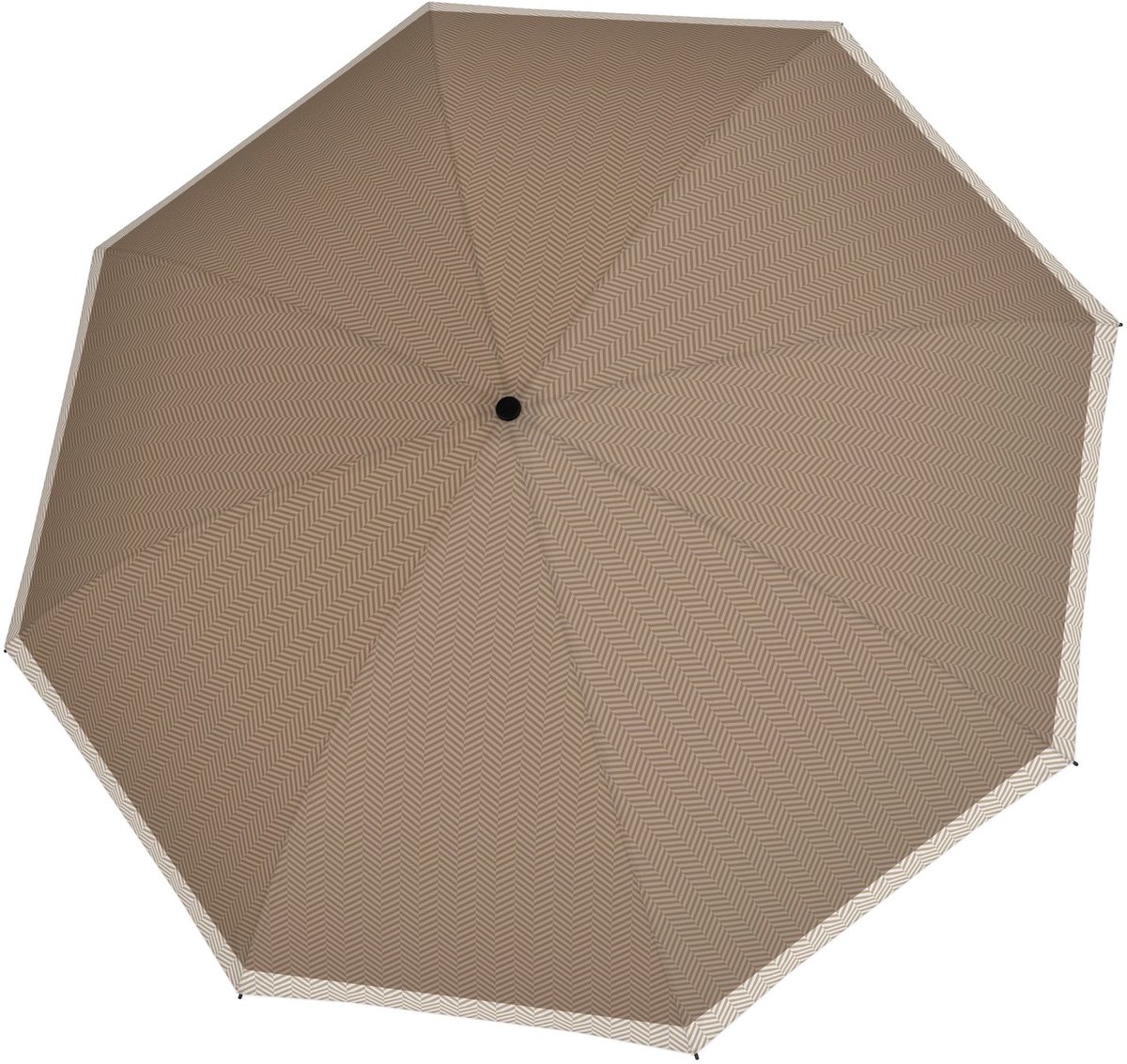 doppler paraplu Fiber Magic Printed Pattern Chevron Sand Taupe
