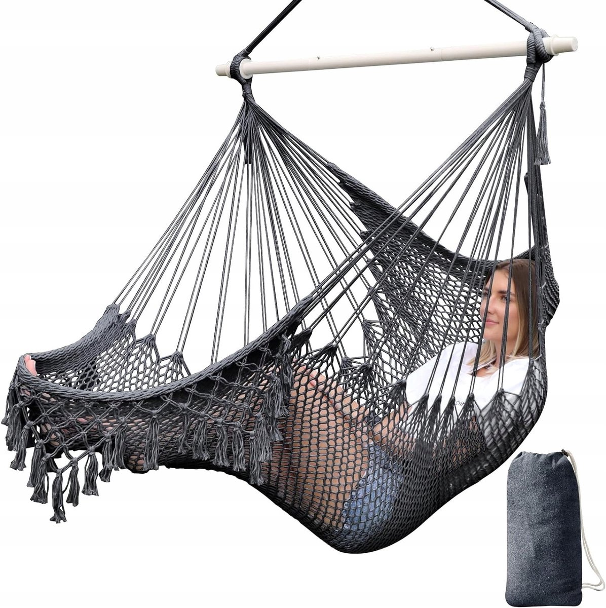 Hangmat Stoel Macramé - Comfortabel en Decoratief voor Tuin & Huis