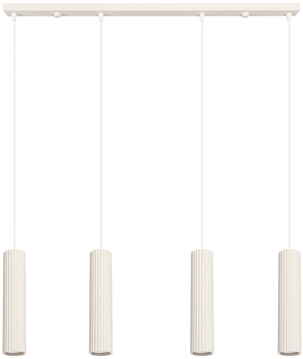 Sollux Lighting Hanglamp Karbon - GU10 - beige - aluminium - 81x5x120cm