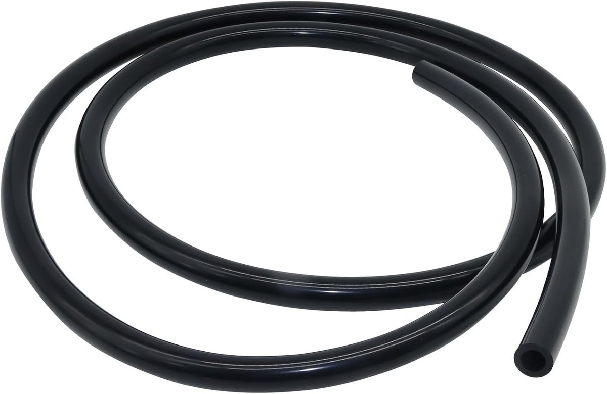 Flexible silicone hose,inner diameter 9mm, outer diameter 12mm, 1.5m black silicone hose for pumps and air hoses - ShopVlot