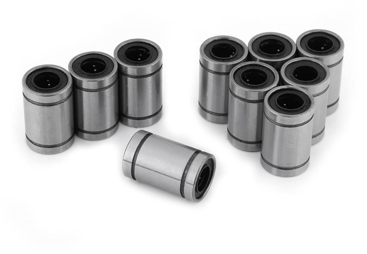 LM8UU 8mm kogelgelagerde lagers - dubbele rubberafdichting - lage geluidsoverlast - ideaal voor 3D-printers - ShopVlot