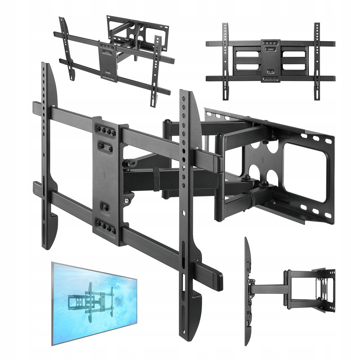 Merkloos TV Muurbeugel 75 inch - Draaibaar & Kantelbaar