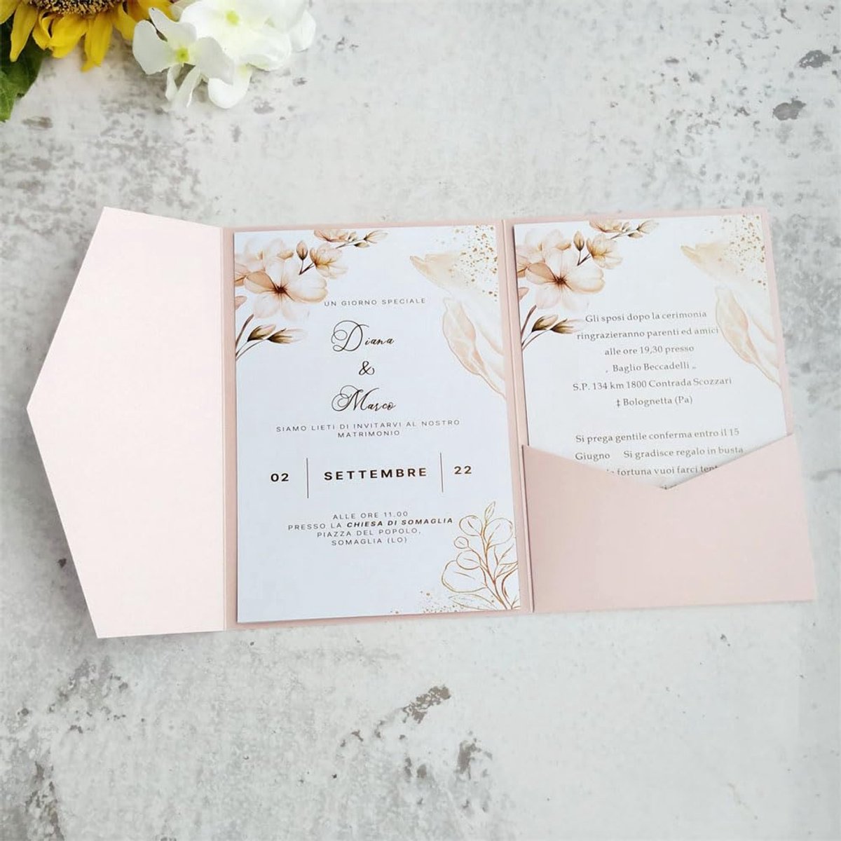 MillaSaw Uitnodigingskaarten bruiloft paars roze 5x7 uitnodigingskaarten met enveloppen 20 sets (lila roze) - ShopVlot