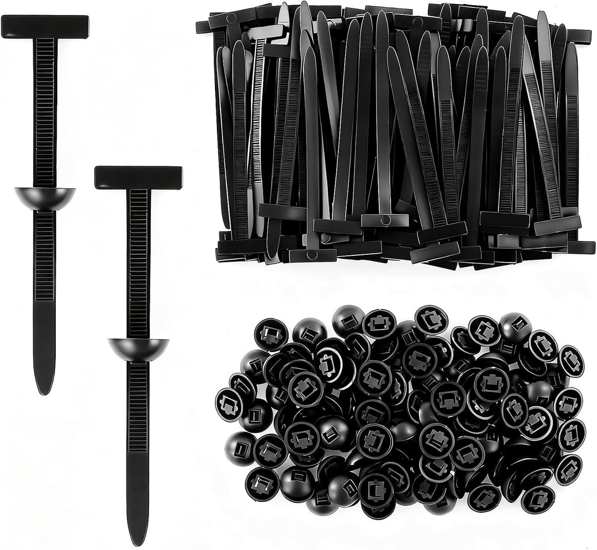 110 stuks nylon kabelbinders, gesp, universele kabelbindergesp voor autoreparatie, multifunctionele kabelbanden voor - ShopVlot