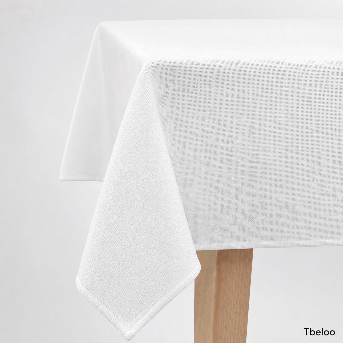 Tbeloo Tafelkleed Linnenlook Waterafstotend 150x240 cm Wit